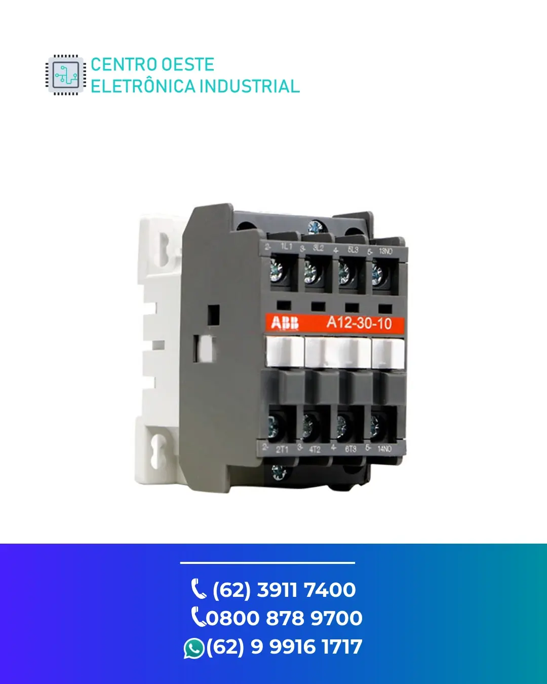 ASSISTÊNCIA TÉCNICA CONTATOR ABB A12 GOIANIA