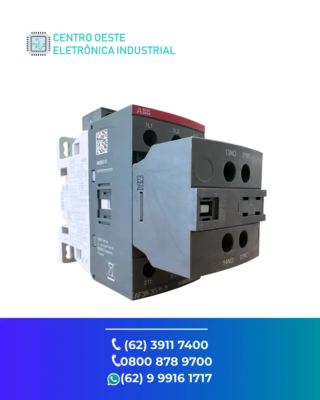 ASSISTÊNCIA TÉCNICA CONTATOR ABB AF38 GOIÁS