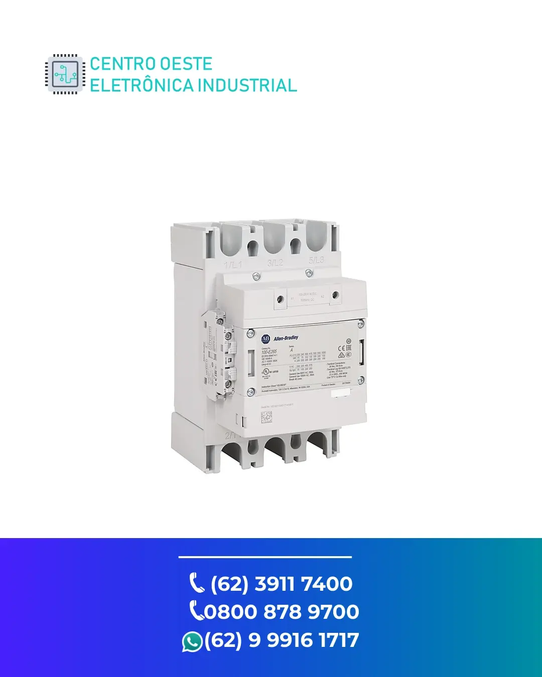 ASSISTÊNCIA TÉCNICA CONTATOR ALLEN BRADLEY 100 E GOIÁS