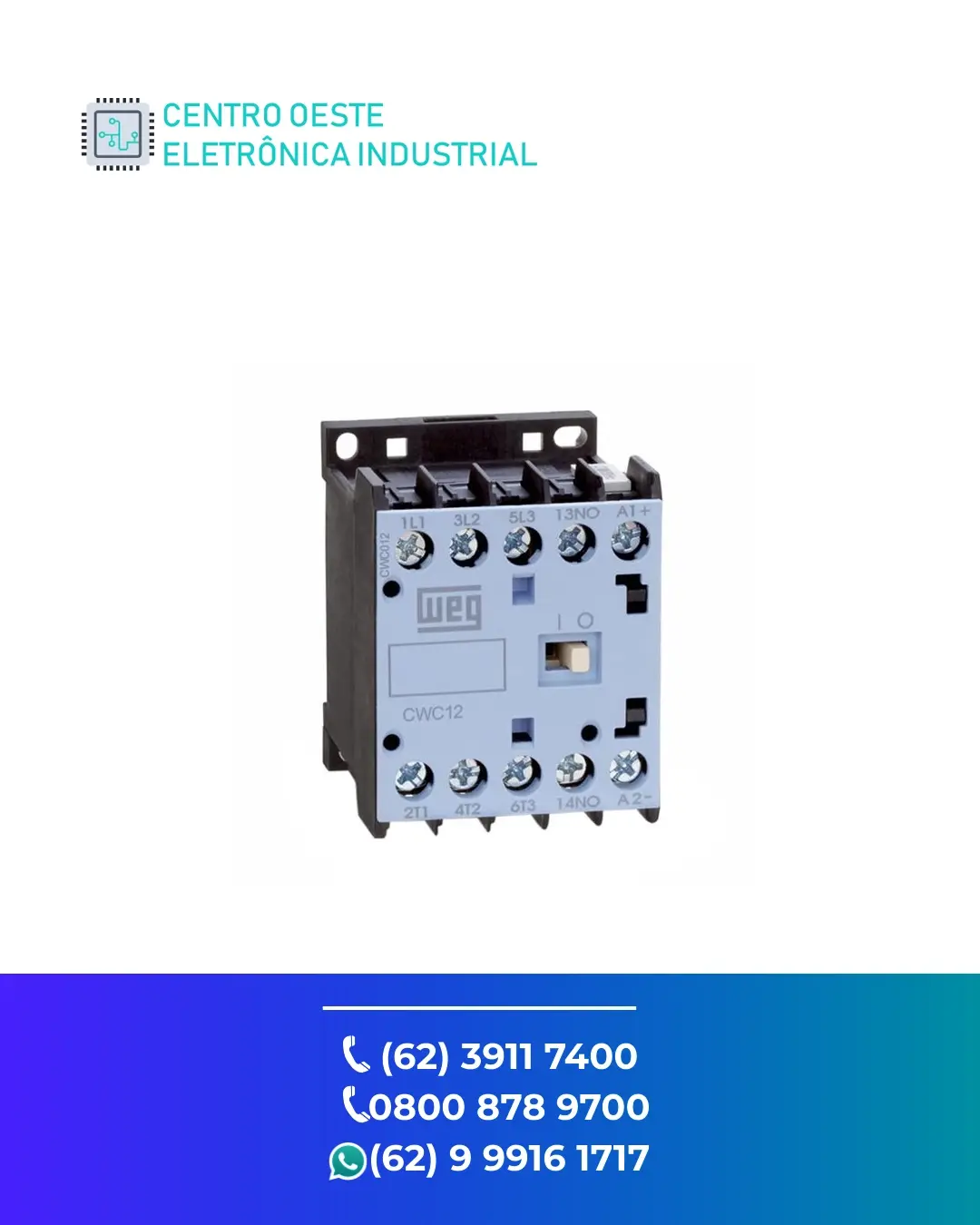 ASSISTÊNCIA TÉCNICA CONTATOR WEG CWC12 BRASIL