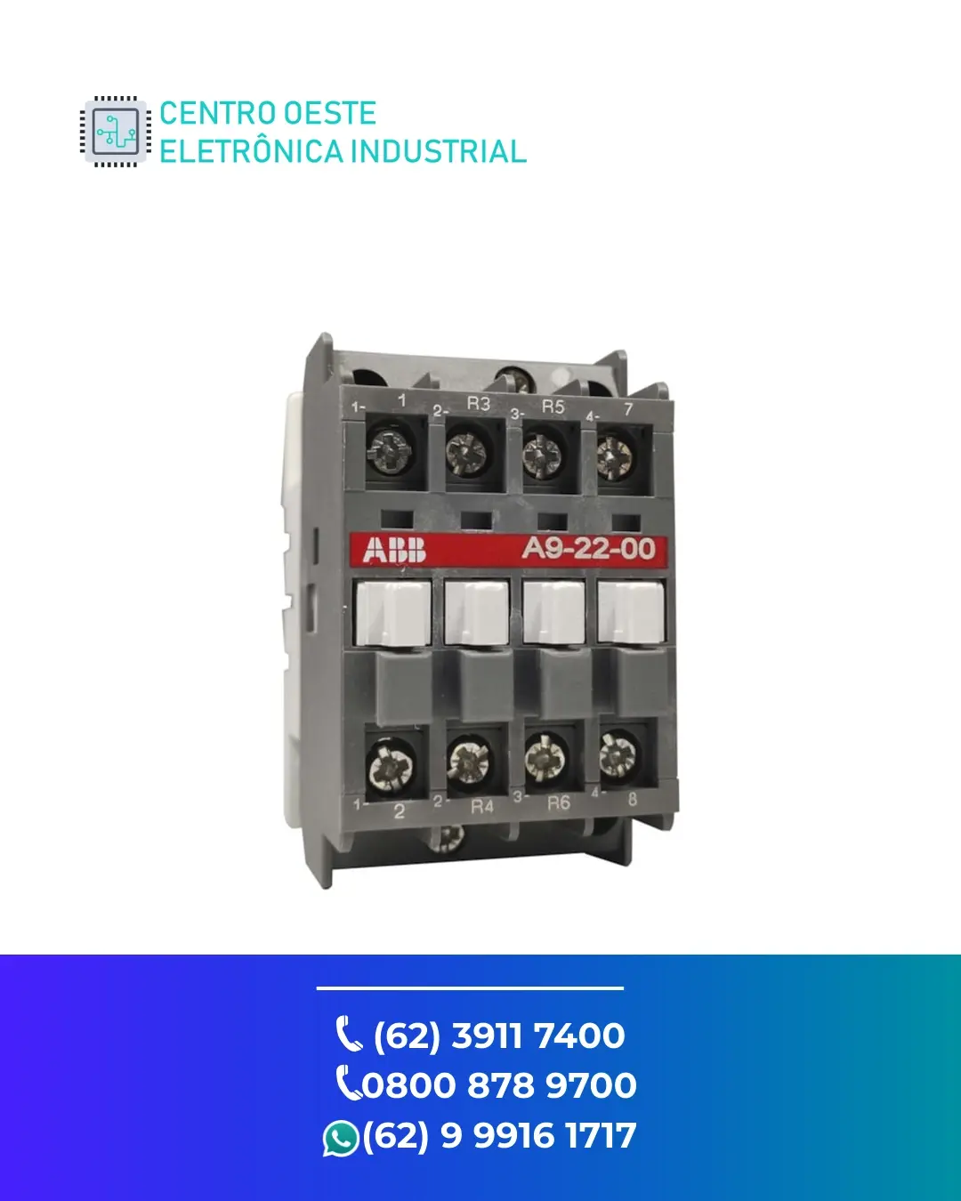 ASSISTÊNCIA TÉCNICA DE CONTATOR ABB A9 BRASIL