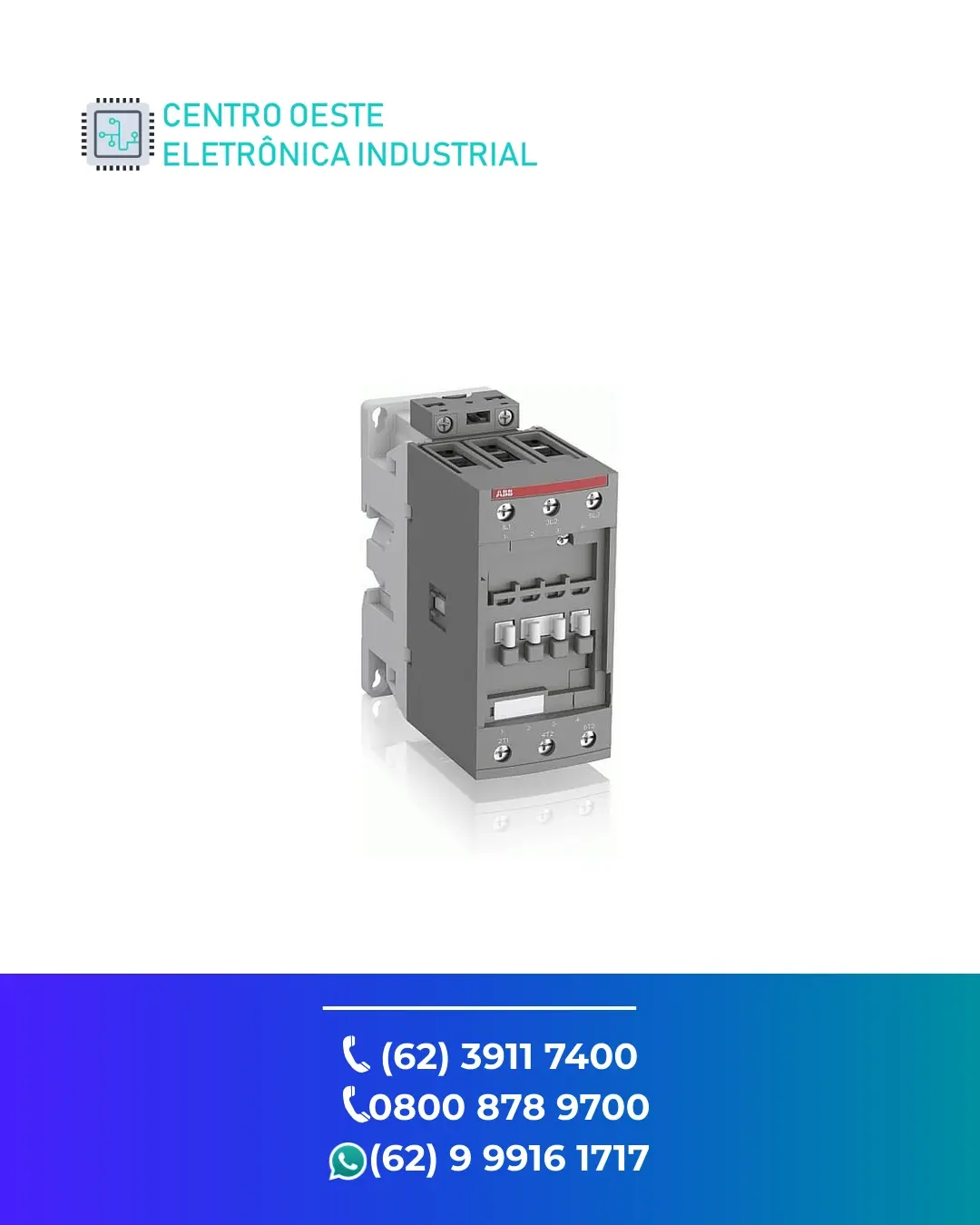 ASSISTÊNCIA TÉCNICA DE CONTATOR ABB AF80 GOIANIA