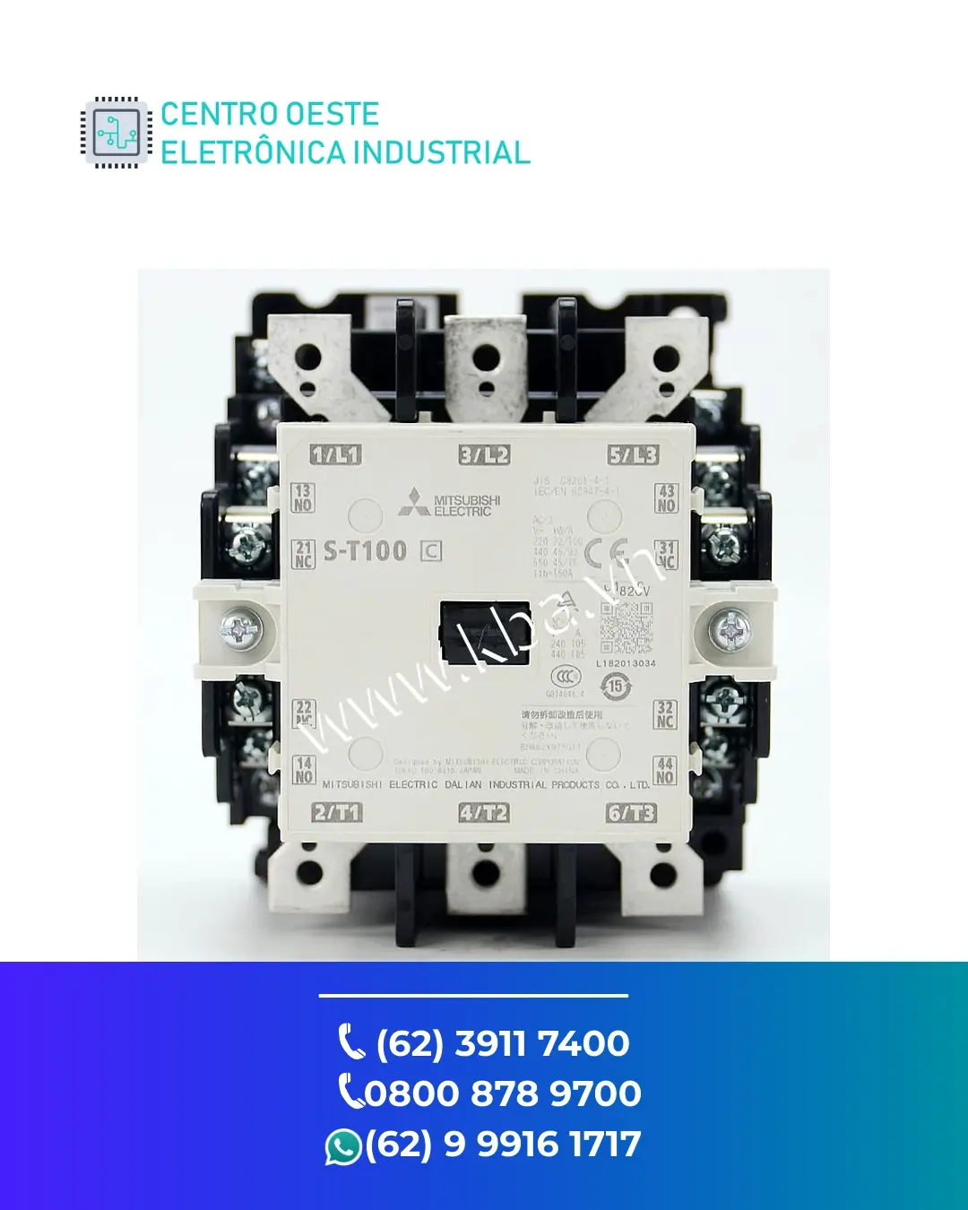 ASSISTÊNCIA TÉCNICA DE CONTATOR MITSUBISHI S T100 GOIÁS