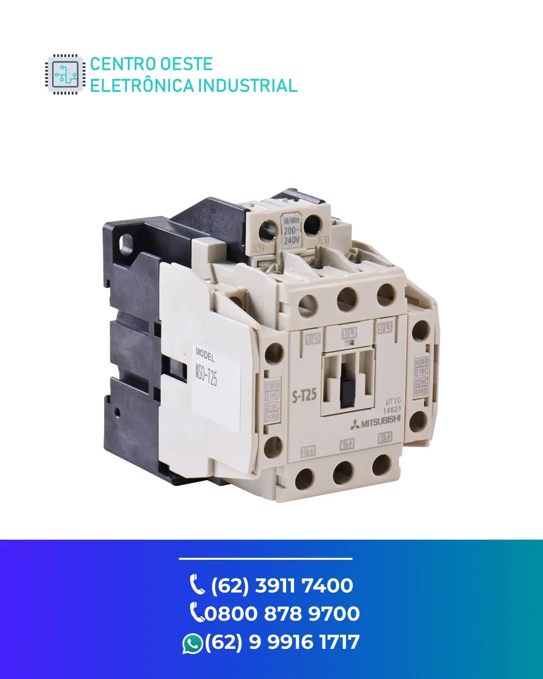 ASSISTÊNCIA TÉCNICA DE CONTATOR MITSUBISHI S T25 GOIANIA