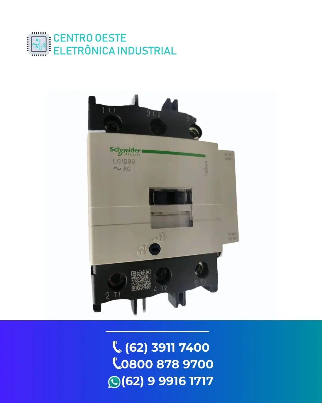 ASSISTÊNCIA TÉCNICA DE CONTATOR SCHNEIDER LC1D80 BRASIL