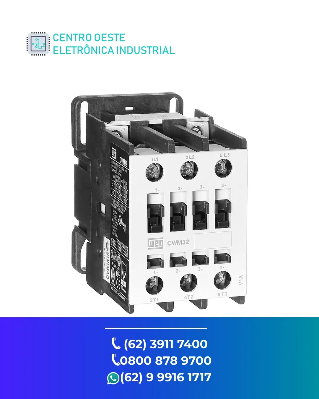 ASSISTÊNCIA TÉCNICA DE CONTATOR WEG CWC32 BRASIL