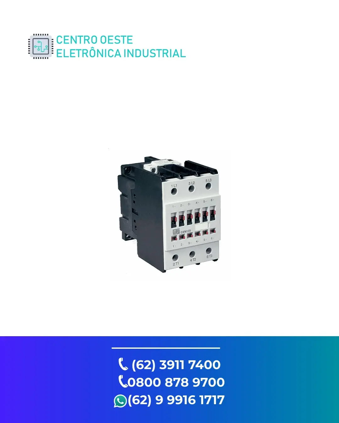 ASSISTÊNCIA TÉCNICA DE CONTATOR WEG CWM95 BRASIL