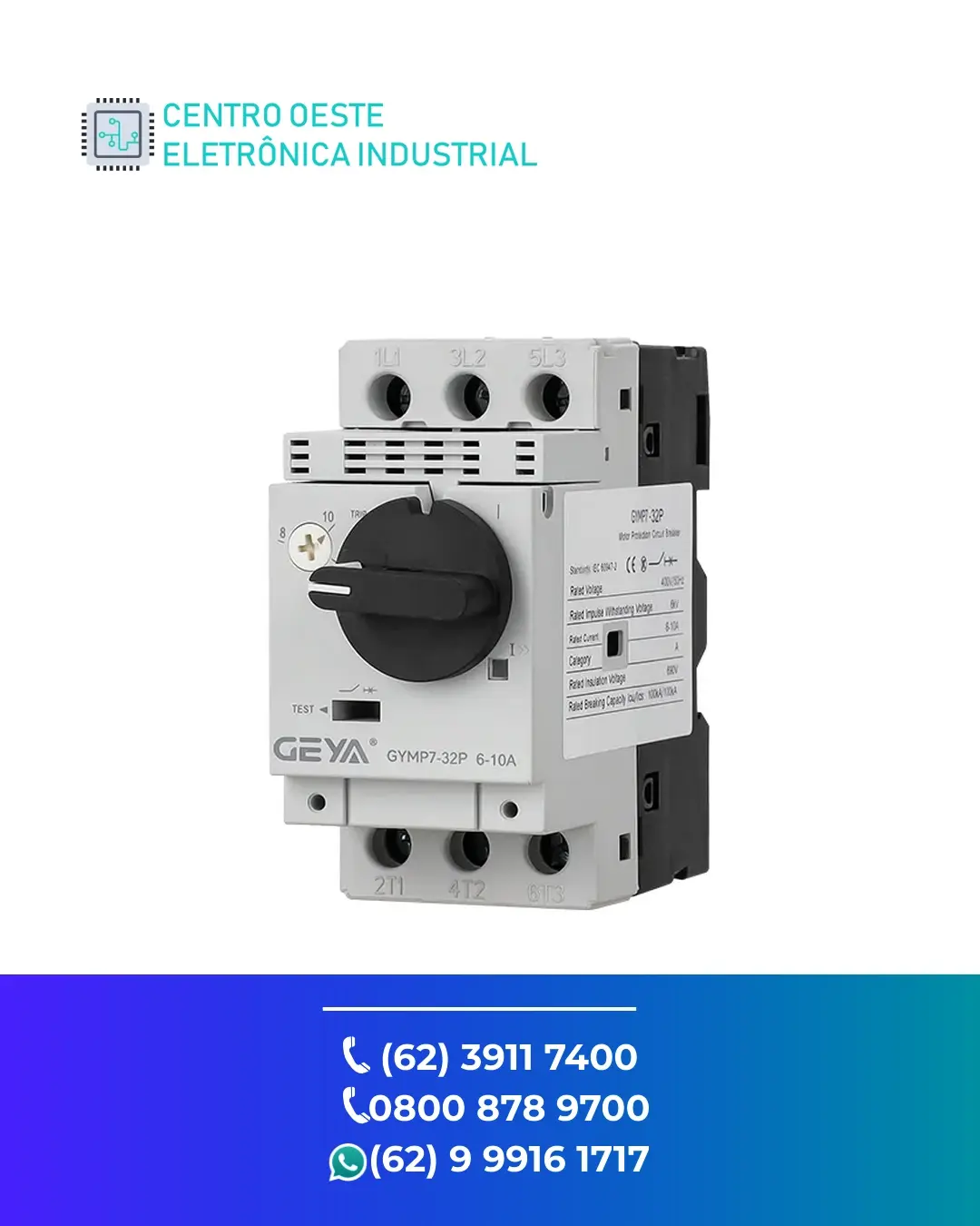 ASSISTÊNCIA TÉCNICA DE DISJUNTOR MOTOR YASKAWA MOTOR BREAKER GOIÁS