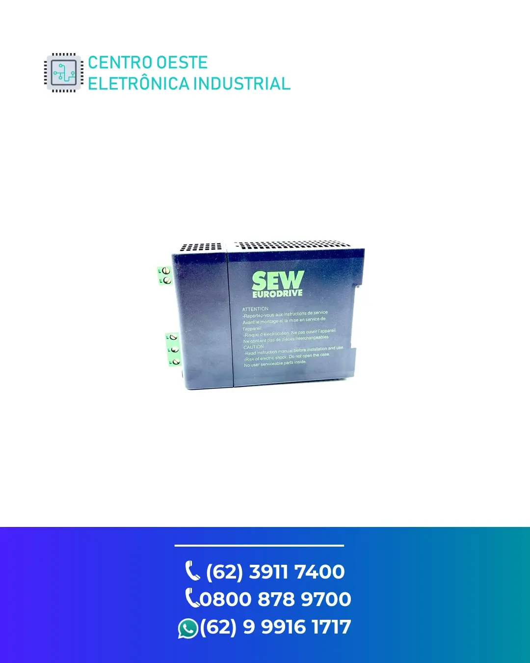 ASSISTÊNCIA TÉCNICA DE FONTE SEW EURODRIVE 24VDC BRASIL