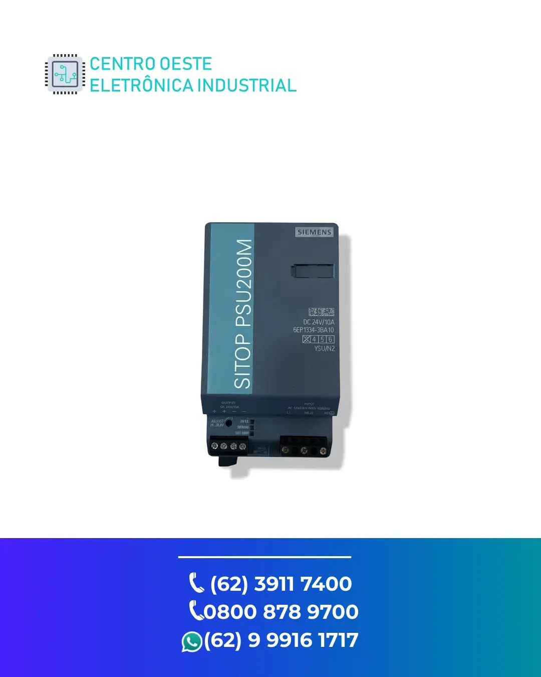 ASSISTÊNCIA TÉCNICA DE FONTE SIEMENS SITOP MODULAR GOIANIA