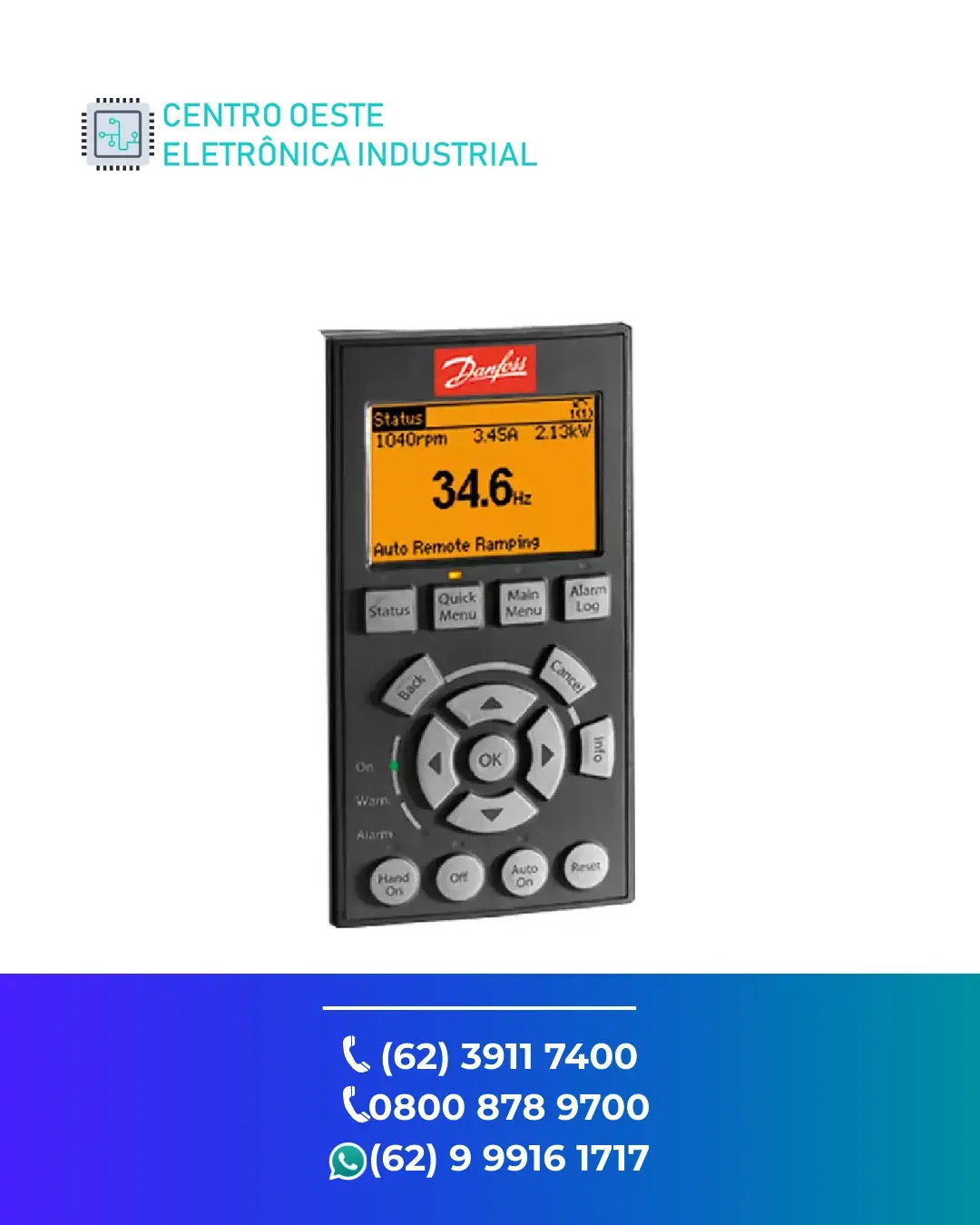 ASSISTÊNCIA TÉCNICA DE IHM DANFOSS MCXDISPLAY GOIÁS