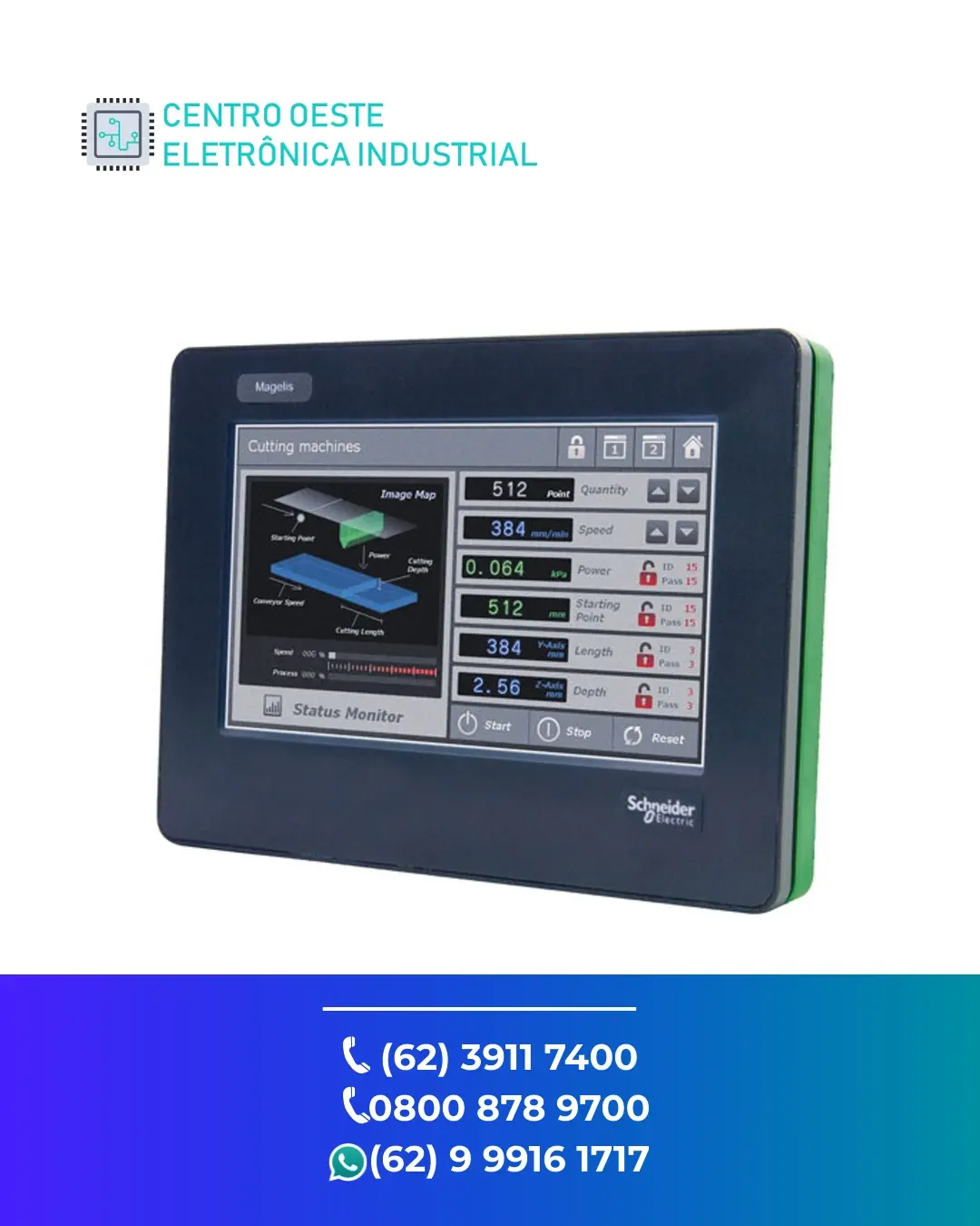 ASSISTÊNCIA TÉCNICA DE IHM SCHNEIDER MAGELIS STO GOIANIA