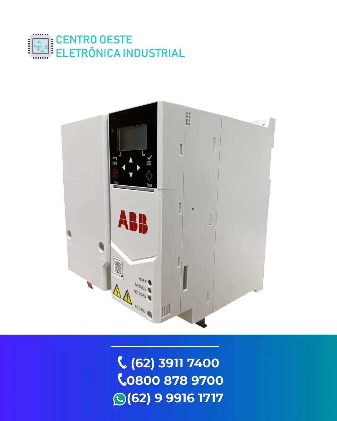 ASSISTÊNCIA TÉCNICA DE INVERSOR ABB ACS380 GOIANIA