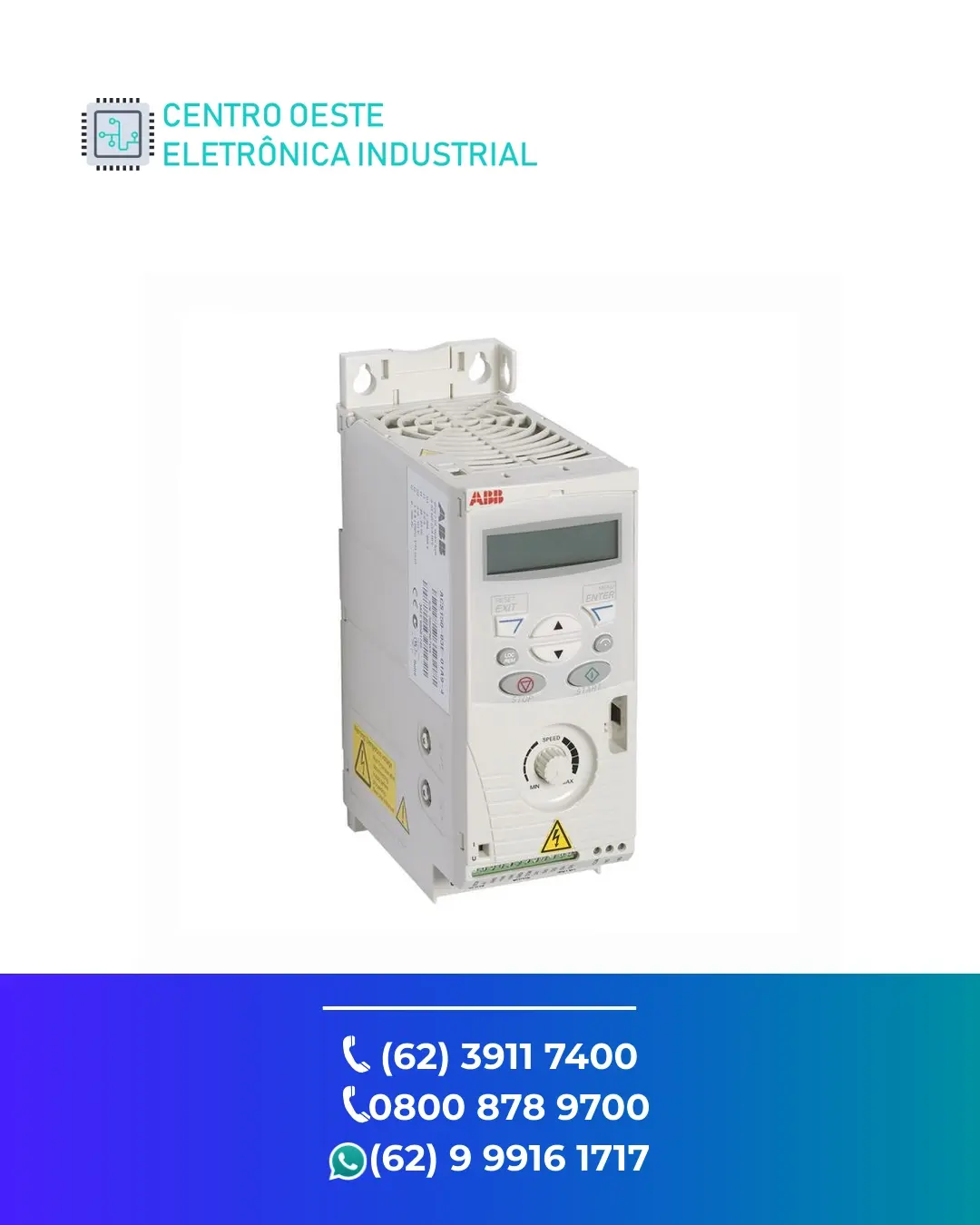 ASSISTÊNCIA TÉCNICA DE INVERSOR ABB MICRODRIVE GOIANIA
