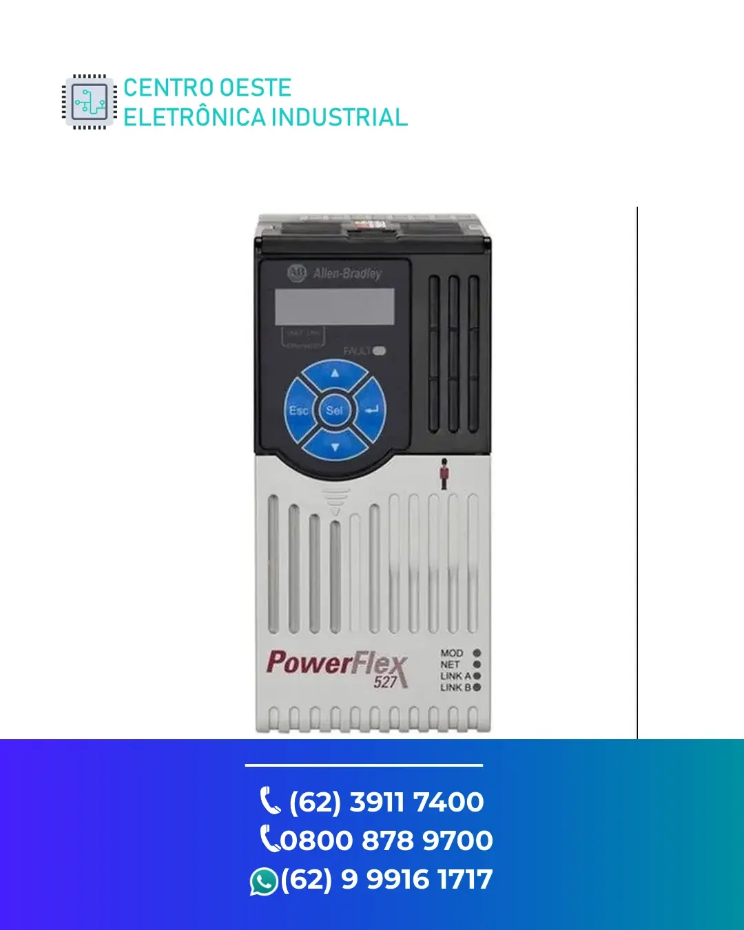 ASSISTÊNCIA TÉCNICA DE INVERSOR ALLEN BRADLEY POWERFLEX 520 GOIANIA