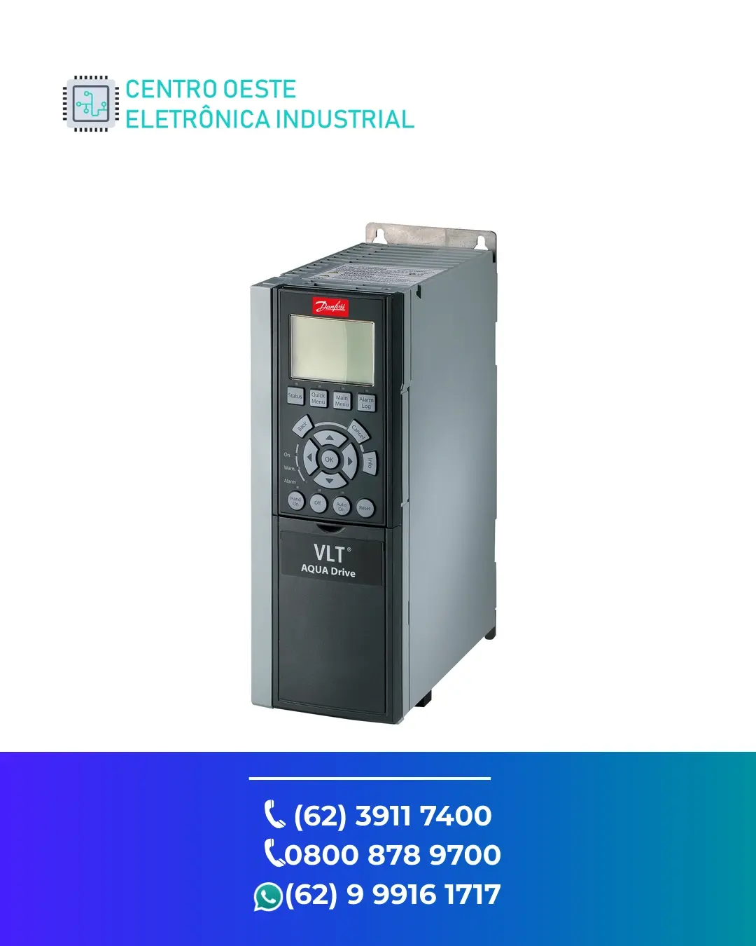 ASSISTÊNCIA TÉCNICA DE INVERSOR DANFOSS VLT AQUA FC202 BRASIL