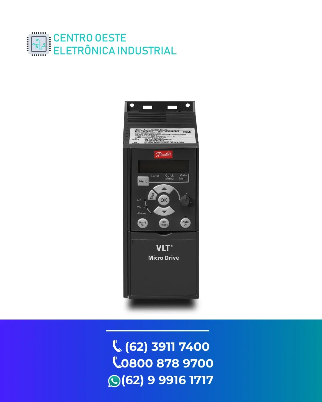 ASSISTÊNCIA TÉCNICA DE INVERSOR DANFOSS VLT MICRODRIVE FC51 GOIANIA