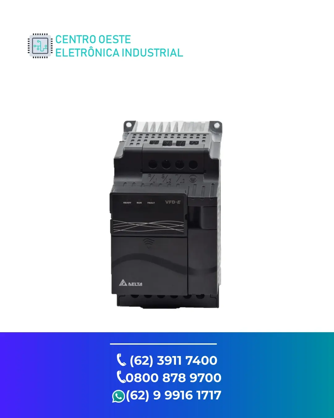 ASSISTÊNCIA TÉCNICA DE INVERSOR DELTA VFD E GOIANIA
