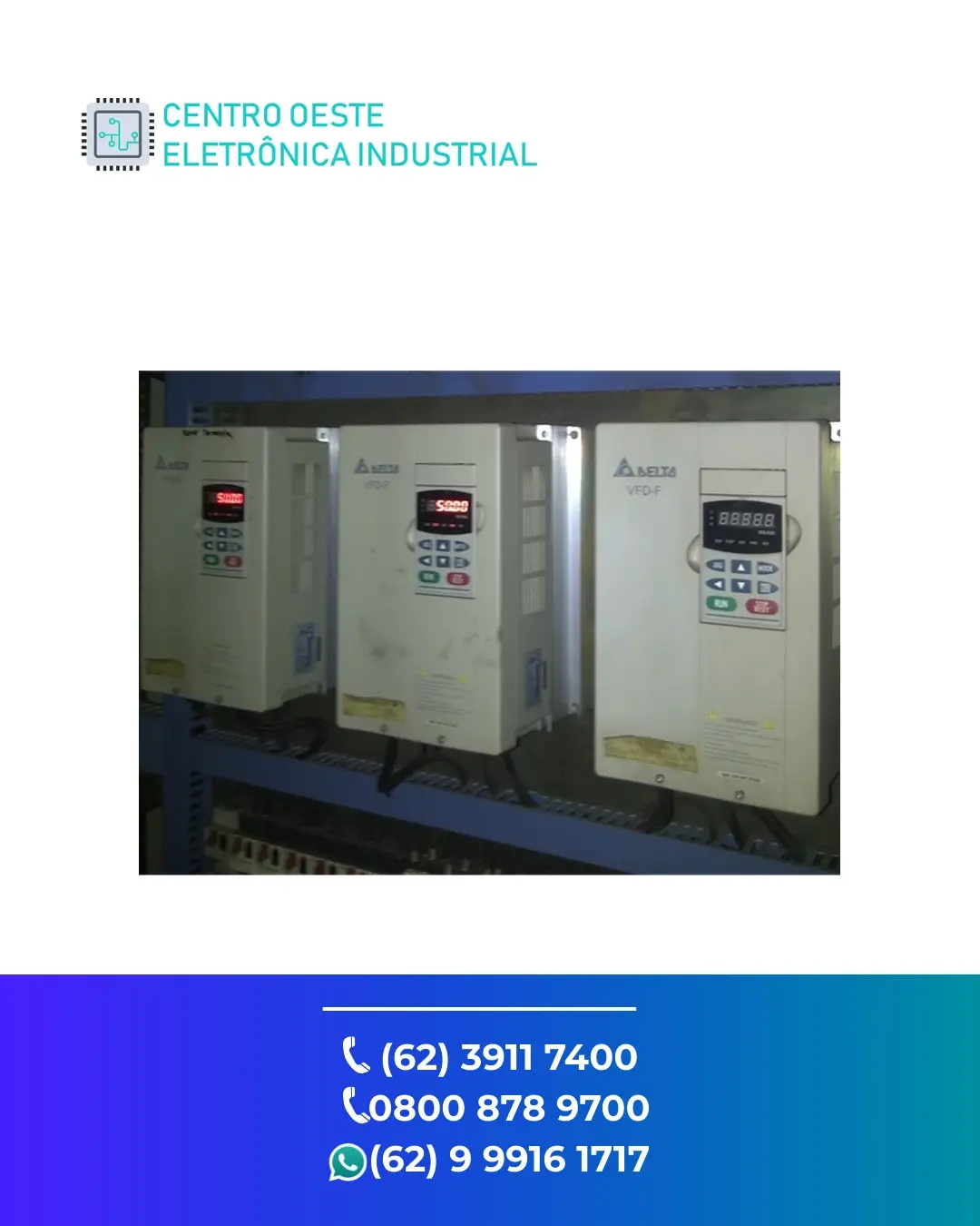 ASSISTÊNCIA TÉCNICA DE INVERSOR DELTA VFD F GOIÁS