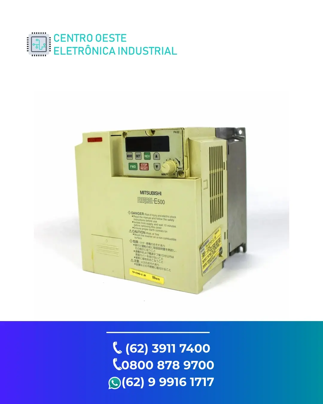 ASSISTÊNCIA TÉCNICA DE INVERSOR MITSUBISHI FR E540 BRASIL