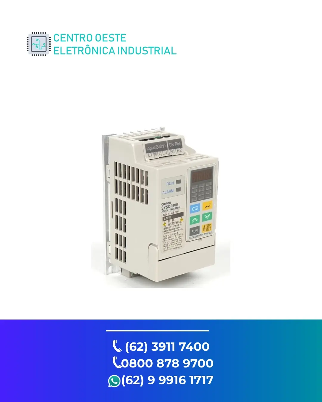 ASSISTÊNCIA TÉCNICA DE INVERSOR OMRON 3G3EV BRASIL
