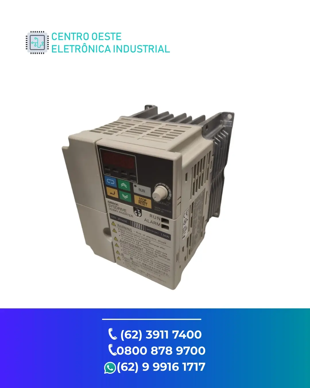 ASSISTÊNCIA TÉCNICA DE INVERSOR OMRON 3G3MV GOIANIA