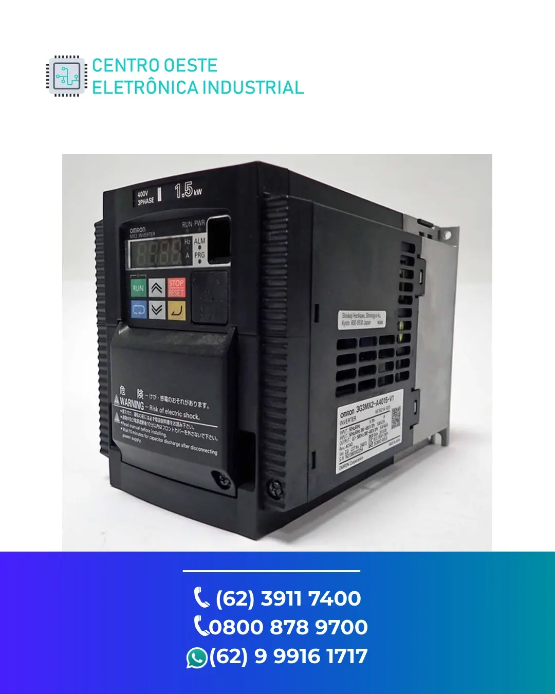 ASSISTÊNCIA TÉCNICA DE INVERSOR OMRON CX DRIVE GOIANIA