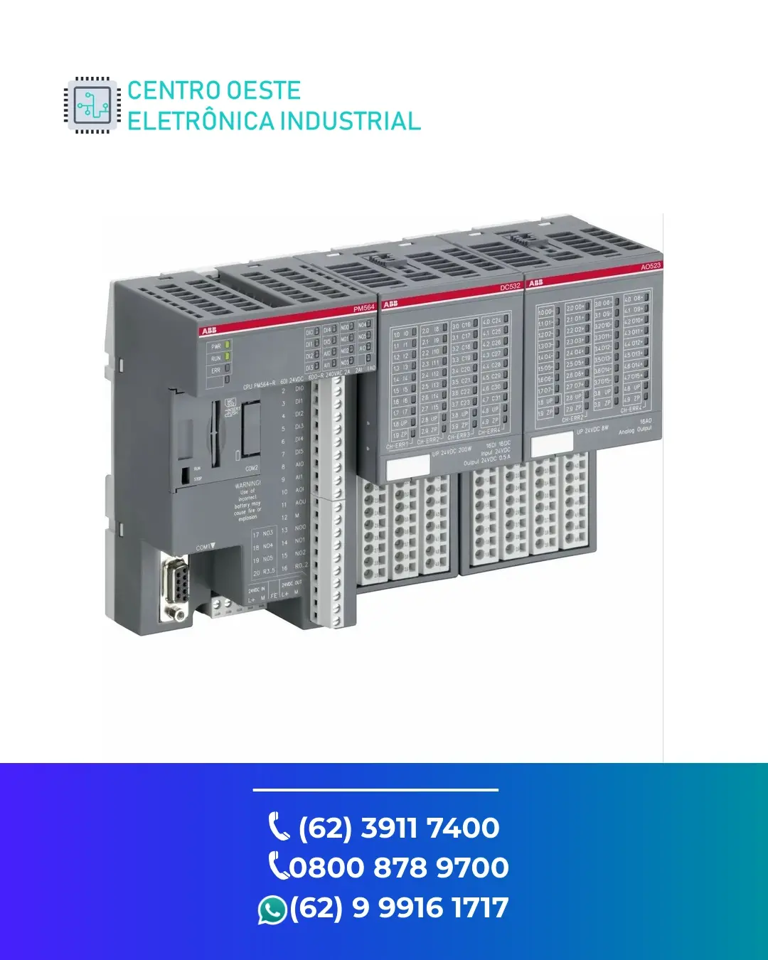 ASSISTÊNCIA TÉCNICA DE IO REMOTO ABB S500 GOIANIA