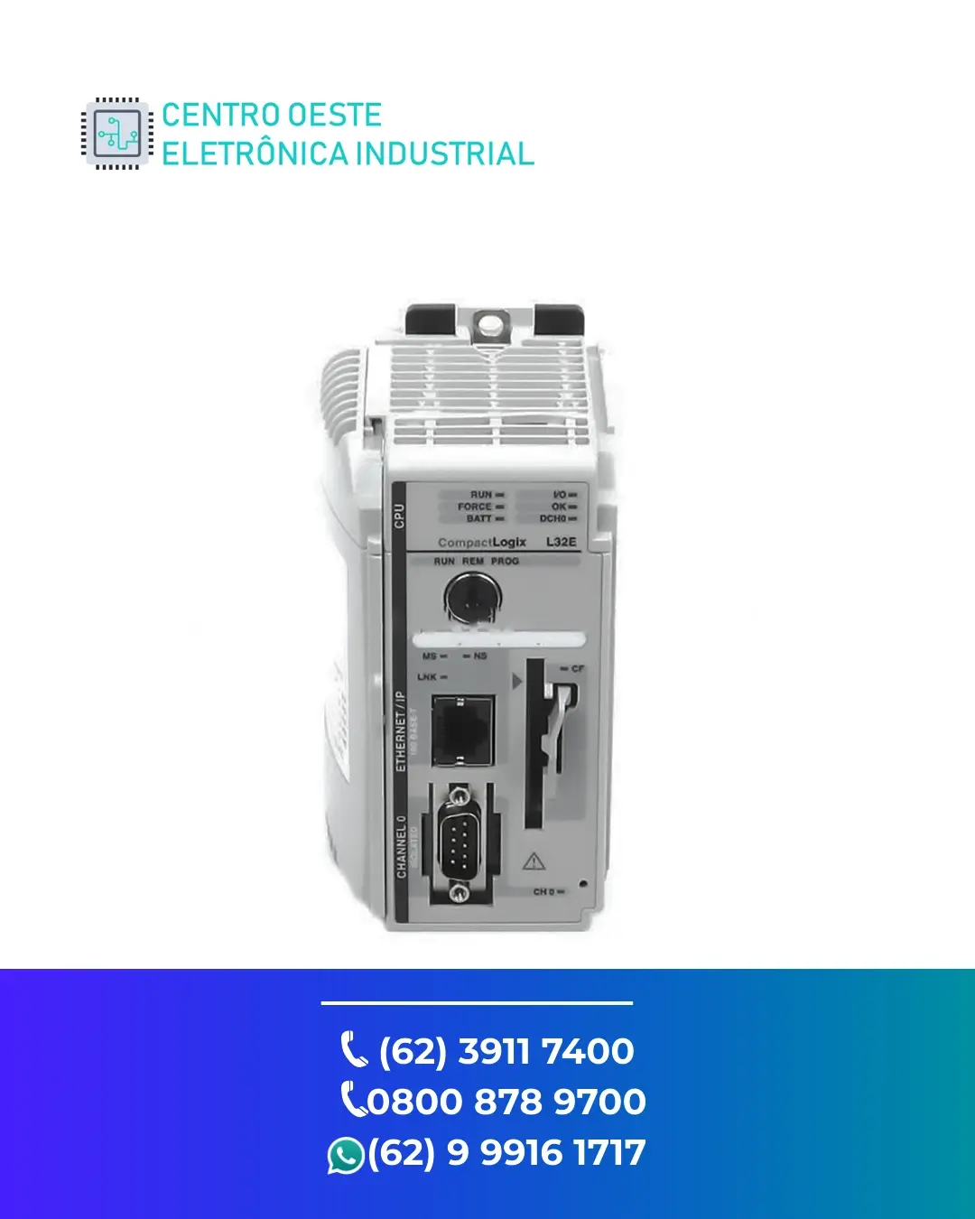 ASSISTÊNCIA TÉCNICA DE PLC ALLEN BRADLEY COMPACTLOGIX L32 GOIANIA