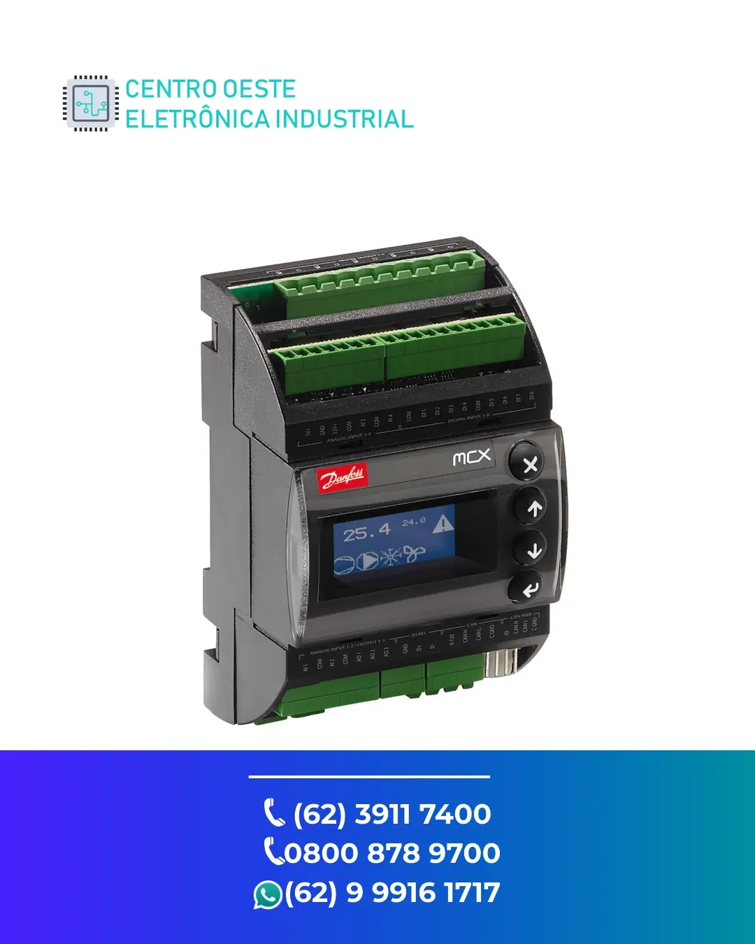 ASSISTÊNCIA TÉCNICA DE PLC DANFOSS MCX06D BRASIL