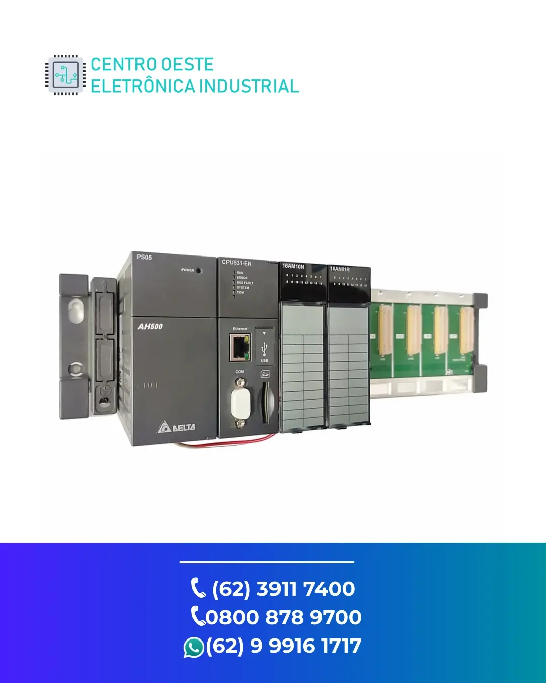 ASSISTÊNCIA TÉCNICA DE PLC DELTA AH500 BRASIL