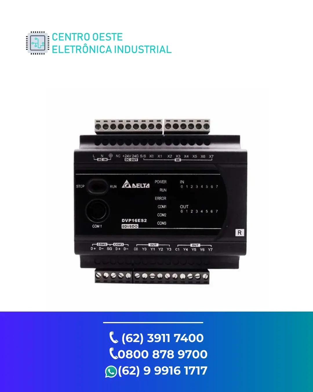 ASSISTÊNCIA TÉCNICA DE PLC DELTA DVP EC3 BRASIL