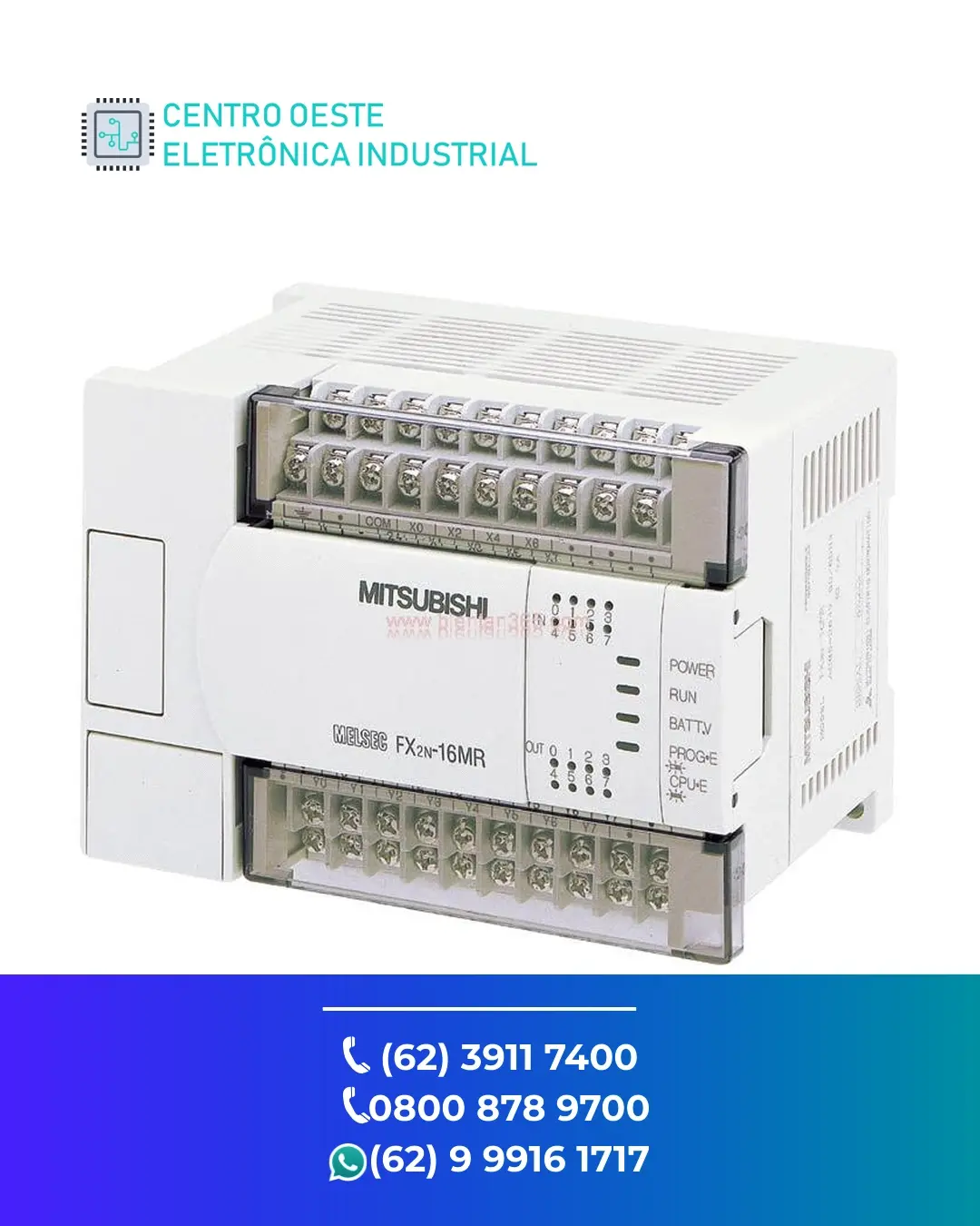 ASSISTÊNCIA TÉCNICA DE PLC MITSUBISHI FX1N GOIANIA