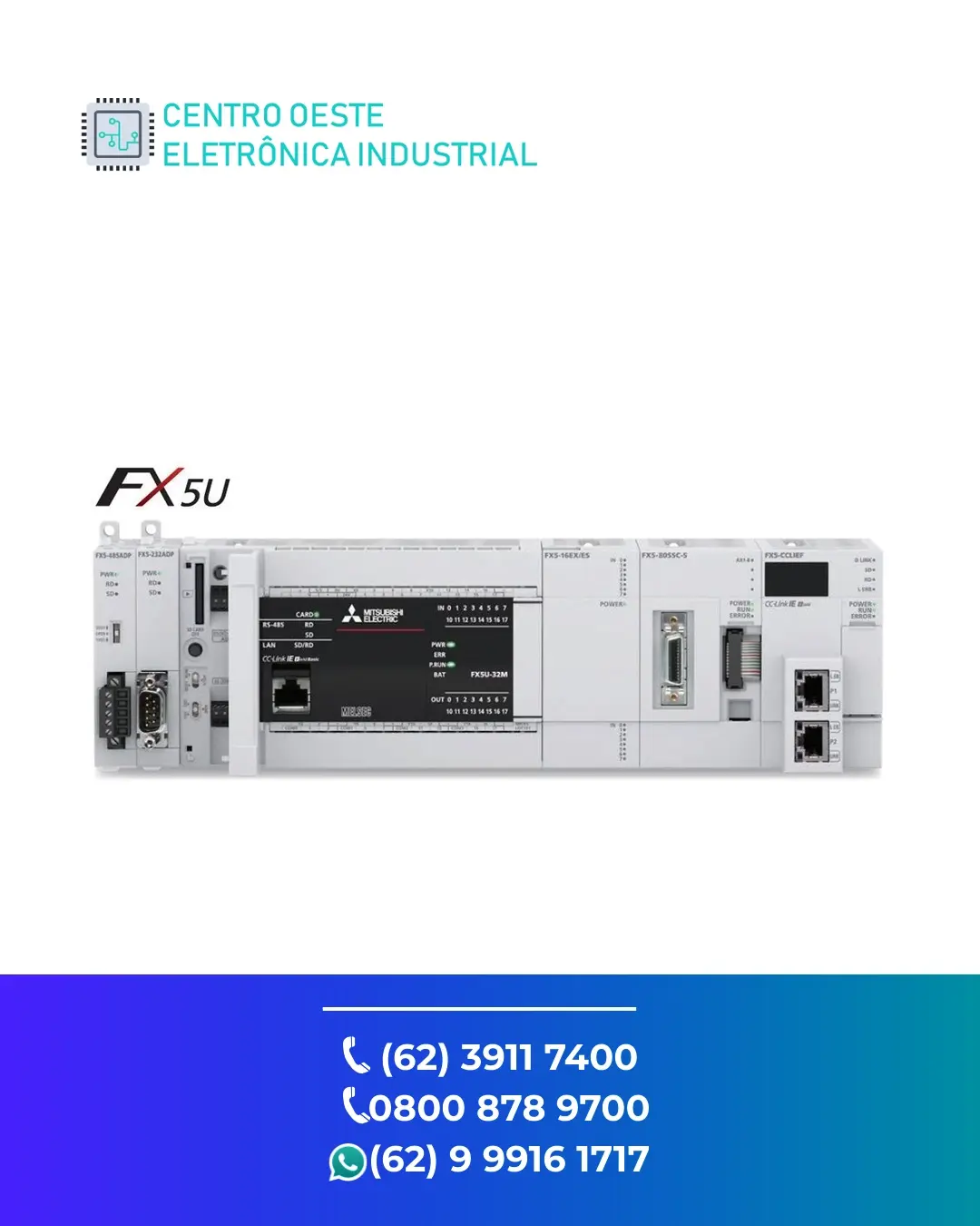 ASSISTÊNCIA TÉCNICA DE PLC MITSUBISHI FX5U BRASIL