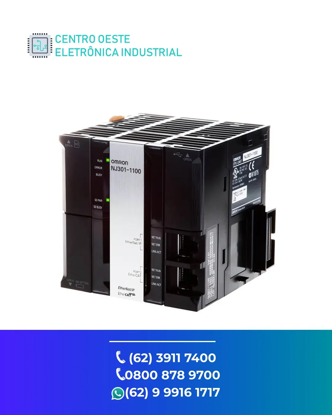 ASSISTÊNCIA TÉCNICA DE PLC OMRON NJ101 BRASIL