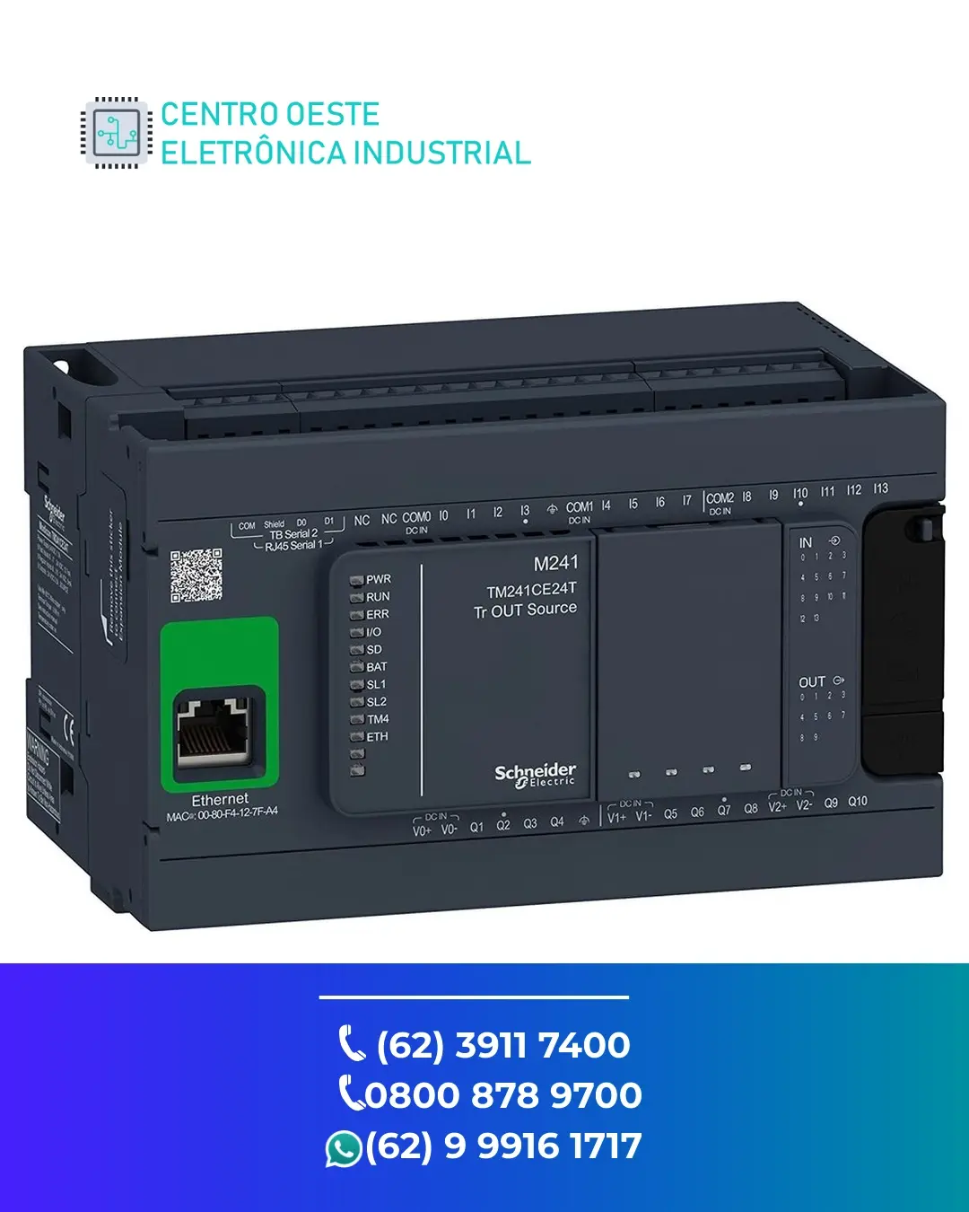 ASSISTÊNCIA TÉCNICA DE PLC SCHNEIDER MODICON M241 GOIÁS