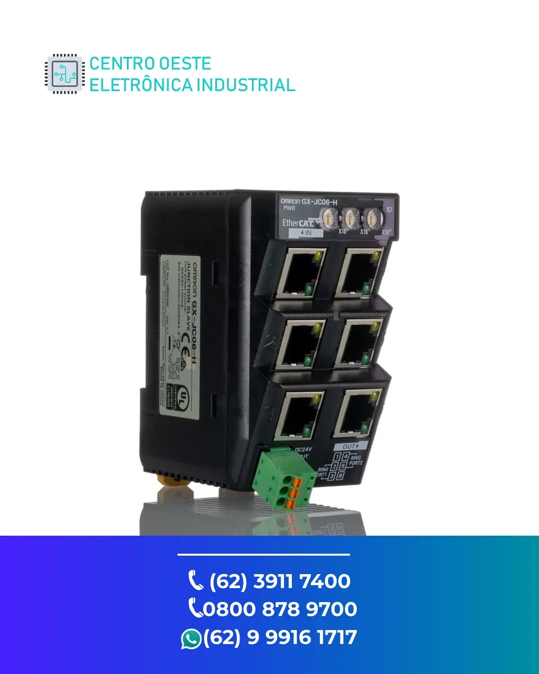 ASSISTÊNCIA TÉCNICA DE REDE OMRON ETHERCAT BRASIL