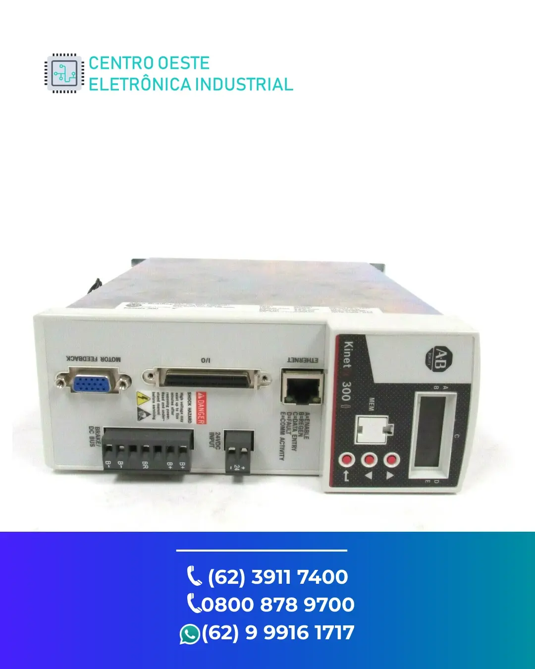 ASSISTÊNCIA TÉCNICA DE SERVO DRIVE ALLEN BRADLEY KINETIX 300 GOIÁS