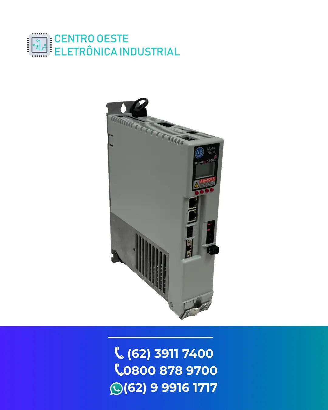 ASSISTÊNCIA TÉCNICA DE SERVO DRIVE ALLEN BRADLEY KINETIX 5500 BRASIL