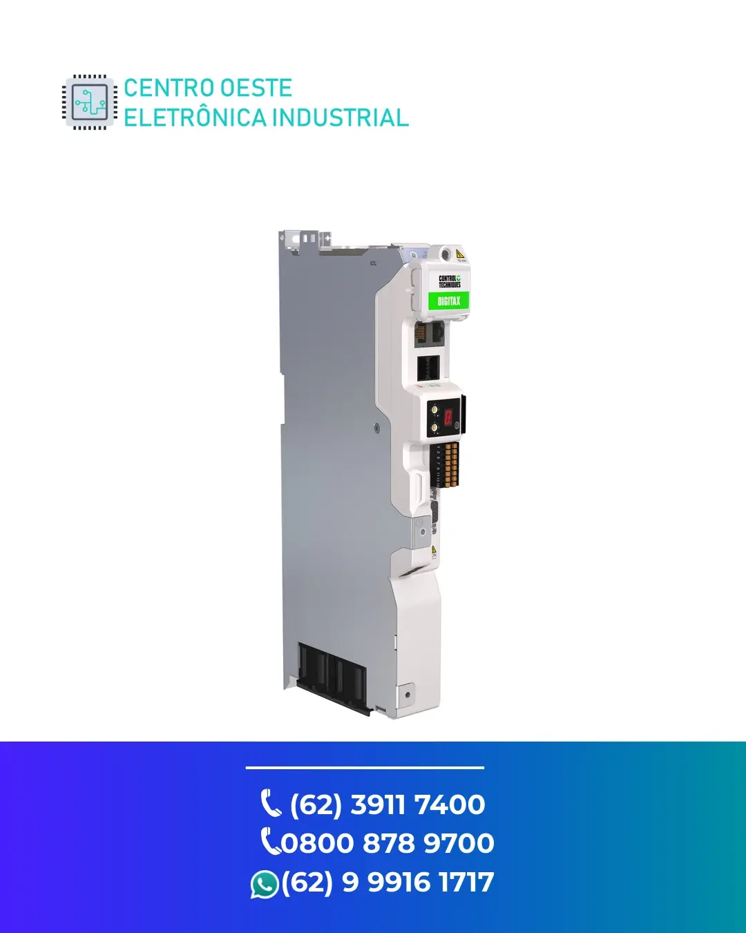 ASSISTÊNCIA TÉCNICA DE SERVO DRIVE CONTROL TECHNIQUES DIGITAX M75 GOIANIA
