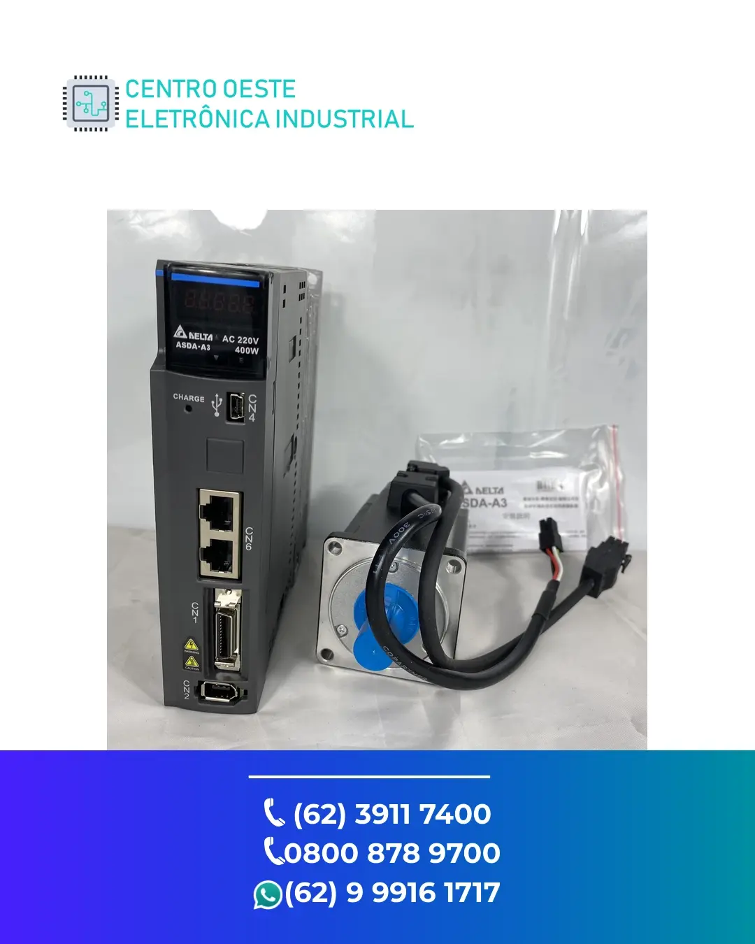 ASSISTÊNCIA TÉCNICA DE SERVO DRIVE DELTA ASDA A3 BRASIL