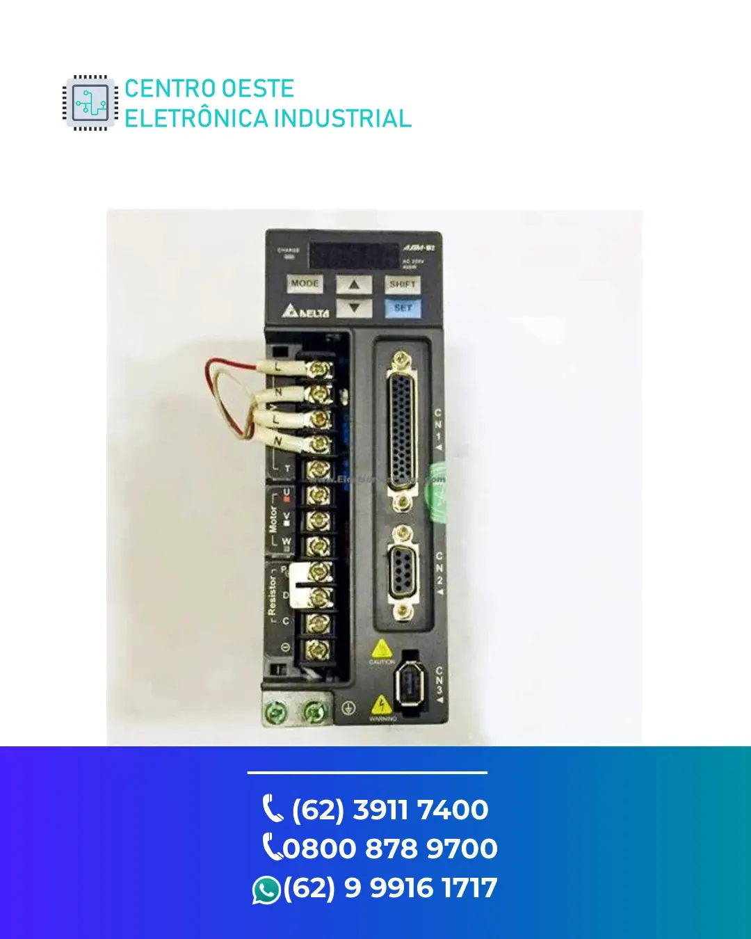 ASSISTÊNCIA TÉCNICA DE SERVO DRIVE DELTA ASDA AB GOIANIA