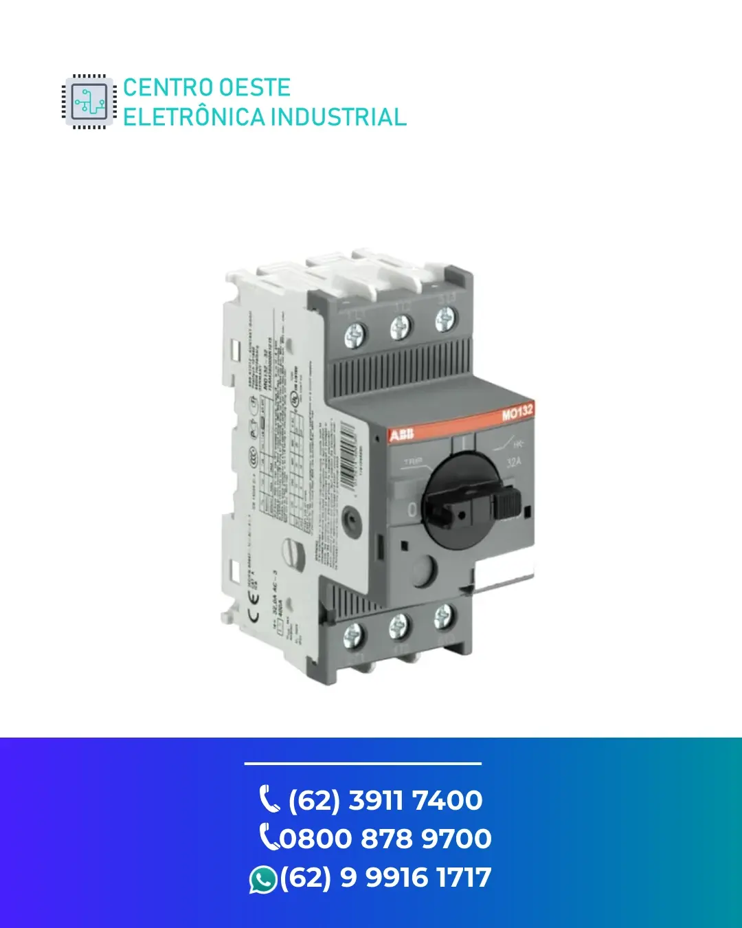 ASSISTÊNCIA TÉCNICA DISJUNTOR MOTOR ABB MS132 GOIÁS