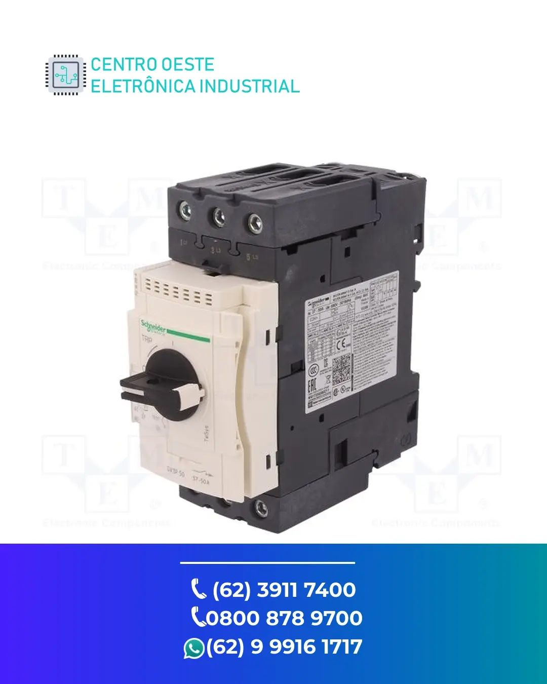 ASSISTÊNCIA TÉCNICA DISJUNTOR MOTOR SCHNEIDER GV5 GOIANIA