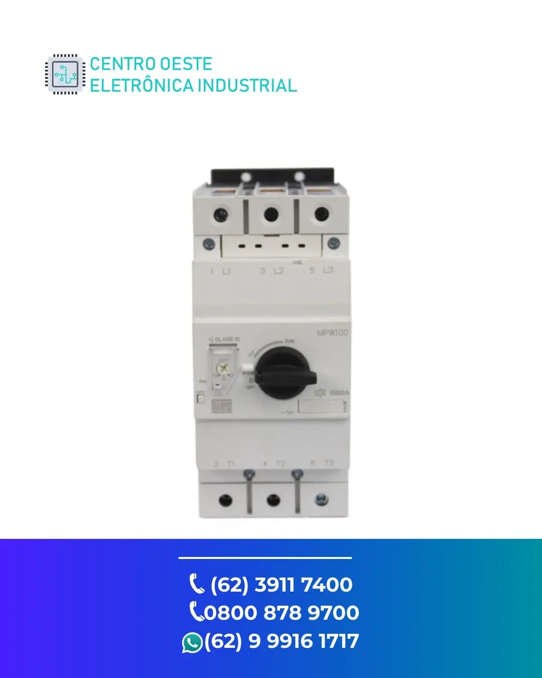 ASSISTÊNCIA TÉCNICA DISJUNTOR MOTOR WEG MPW100 GOIANIA