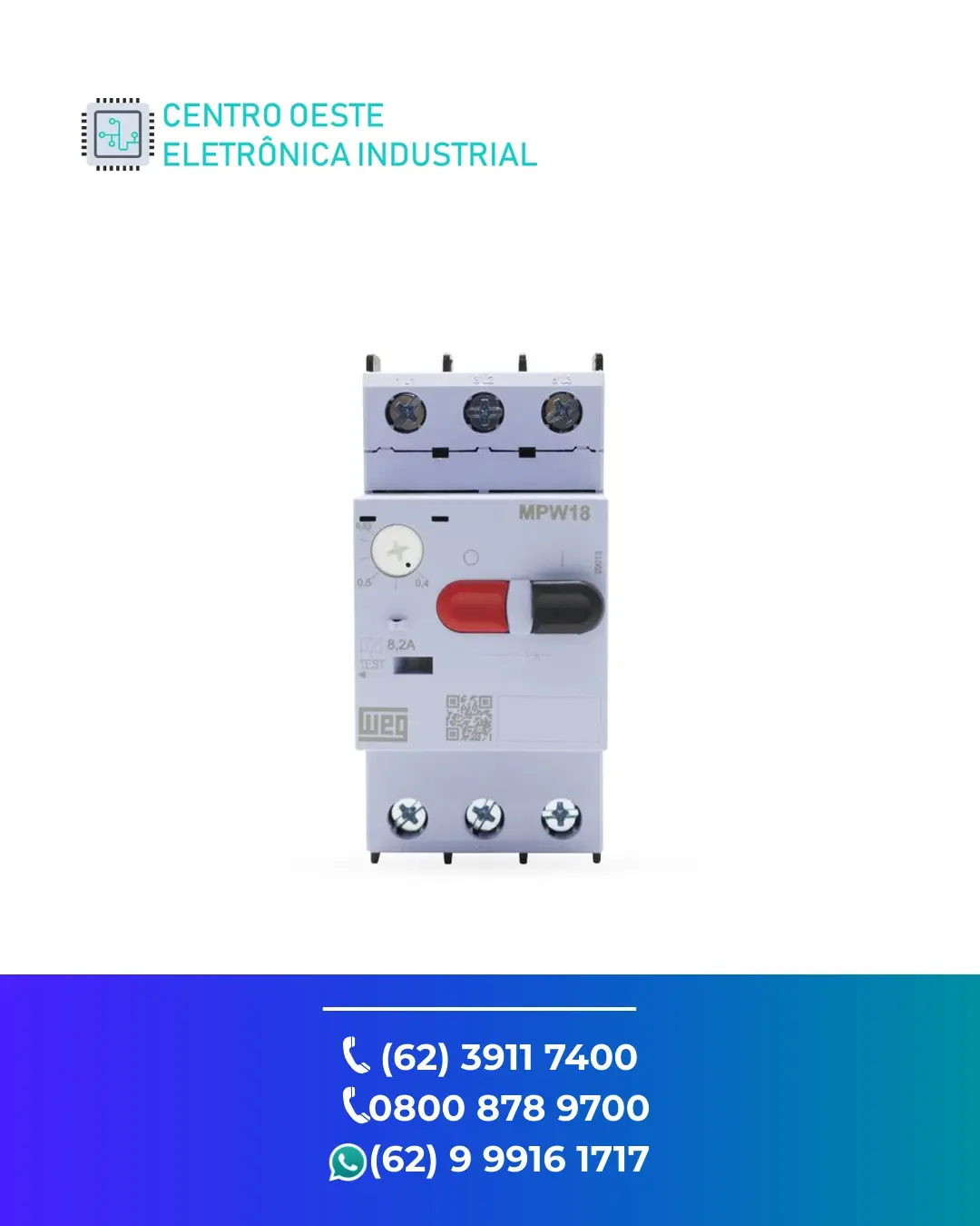 ASSISTÊNCIA TÉCNICA DISJUNTOR MOTOR WEG MPW18 GOIÁS