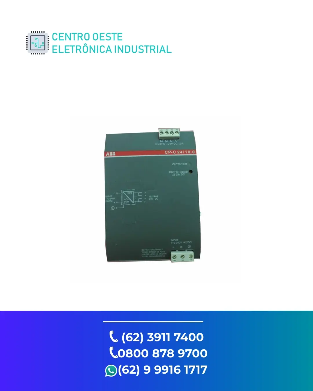 ASSISTÊNCIA TÉCNICA FONTE ABB CP C GOIANIA