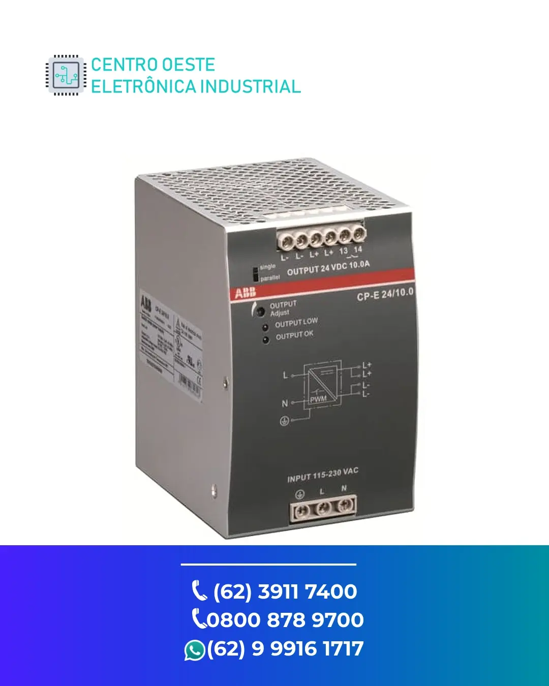ASSISTÊNCIA TÉCNICA FONTE ABB CP E GOIANIA