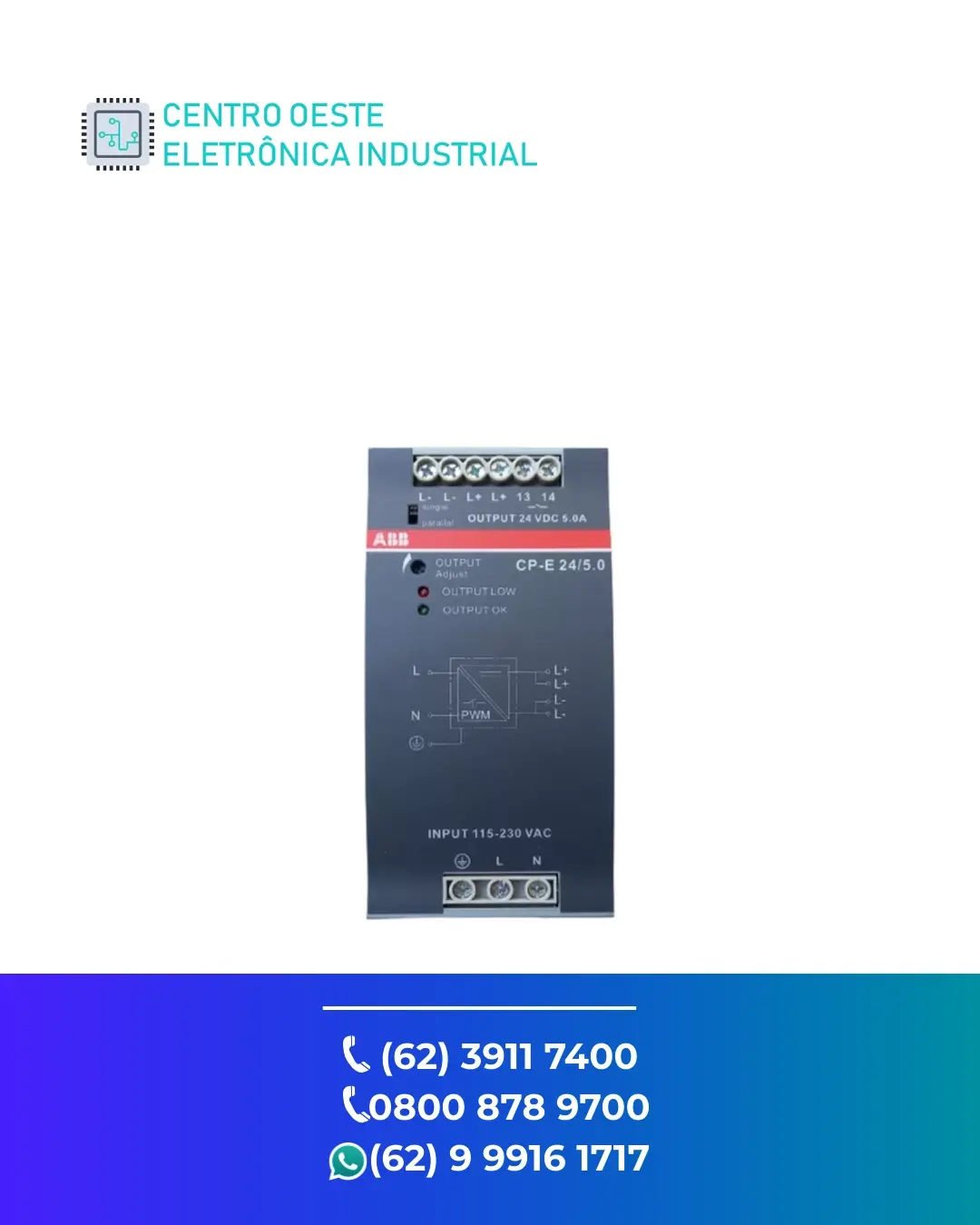 ASSISTÊNCIA TÉCNICA FONTE ABB CP T GOIANIA