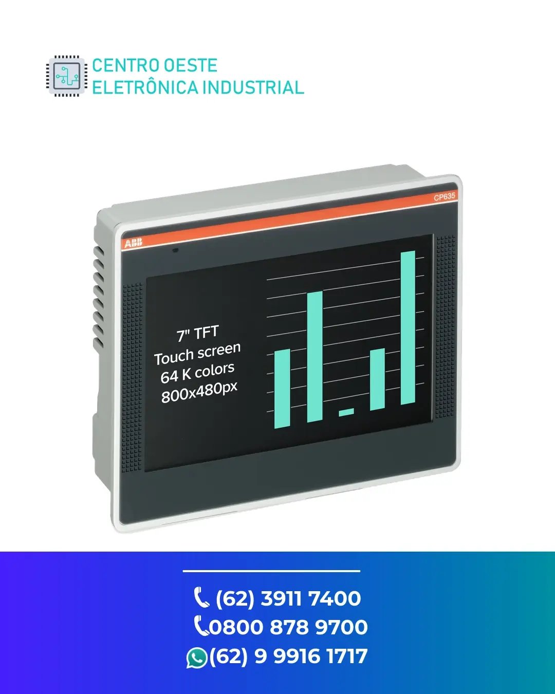 ASSISTÊNCIA TÉCNICA IHM ABB CP635 GOIANIA